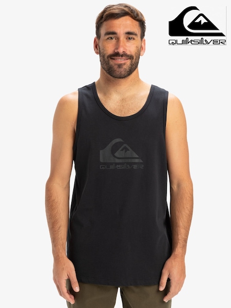 Черный - Quiksilver 100% Cotton Logo Vest (AU1630) | €24