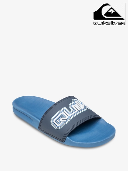 Quiksilver Blue Rivi Wordmark Slide II Slider Sandals (AU1641) | INR 5,375