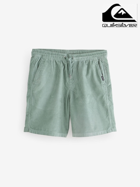 Quiksilver Green Taxer Corduroy 100% Cotton Shorts (AU1654) | ₪251