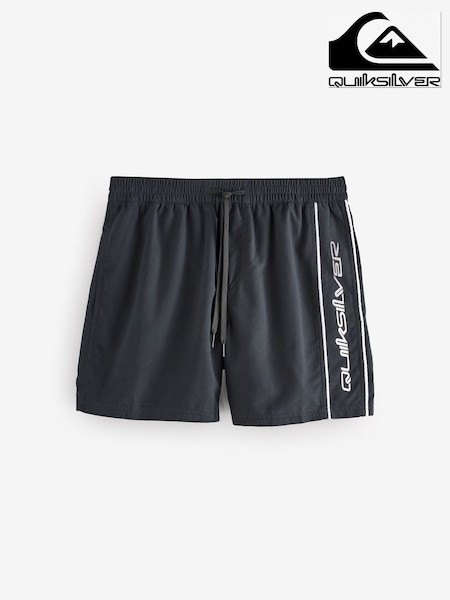 Quiksilver Black Everyday Vert Volley 16 Logo Swim Shorts (AU1660) | SGD 68