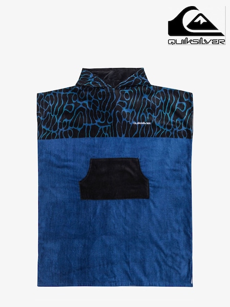 Blau - Quiksilver Hooded Towel Logo Poncho (AU1662) | 84 €
