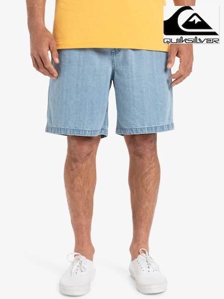 Quiksilver Stone Wash Taxer Denim 100% Cotton Shorts (AU1672) | ‏226‏₪