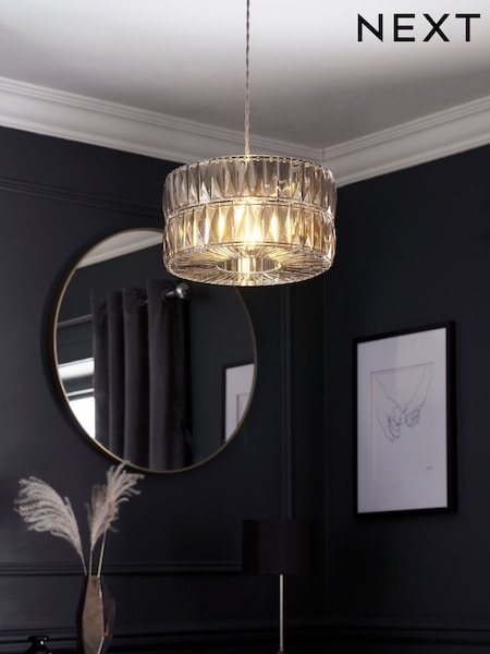 Smoke Grey Aria Easy Fit Lamp Shade (AU1725) | 368 QAR