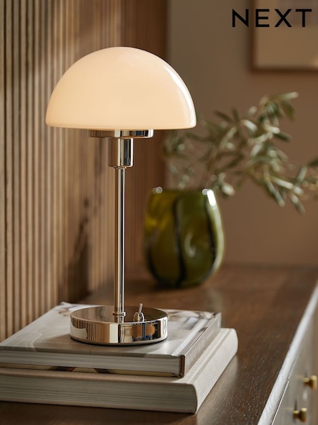 Chrome Lambeth Rechargeable Wireless Table Lamp (AU1735) | €59