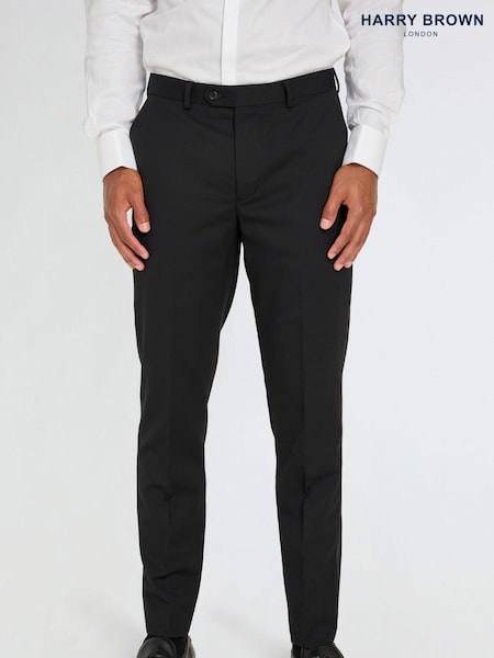 Harry Brown Leo Tuxedo Dinner Trousers with Satin Stripe Detail (AU1736) | 5 347 грн