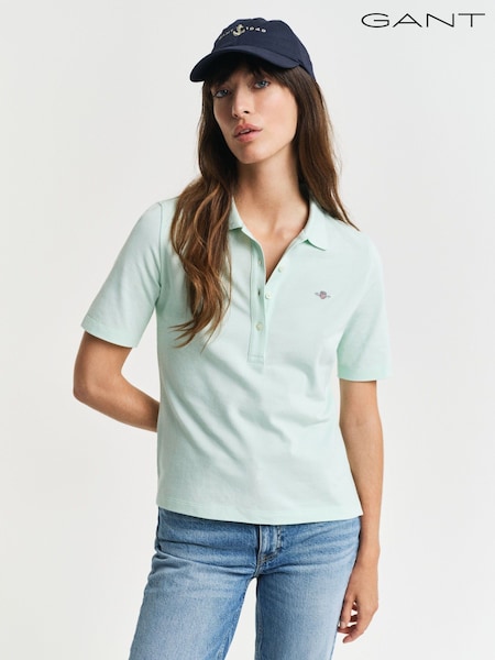 GANT Mint Green Slim-Fit Polo Shirt (AU1793) | €105
