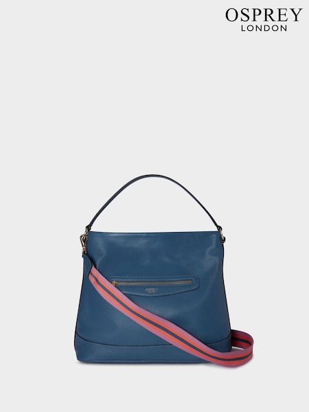 Osprey London Blue The Hendrix Leather Hobo Bag (AU2012) | $288