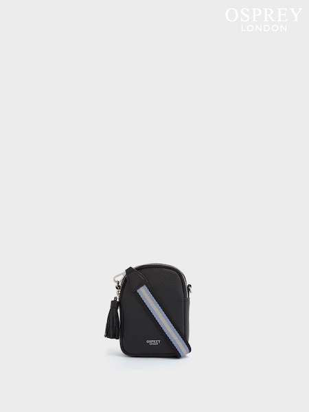 Osprey London The Stella Leather Black Phone Bag (AU2023) | €147