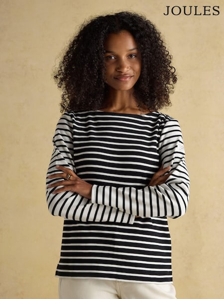 Negru/Crem - Joules Harbour Boat Gât Breton Top (AU2037) | 216 LEI