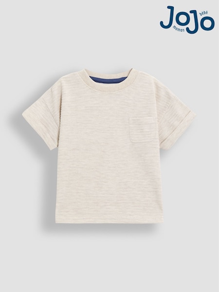 JoJo Maman Bébé Natural Textured 100% Cotton T-Shirt (AU2201) | 661 UAH - 841 UAH