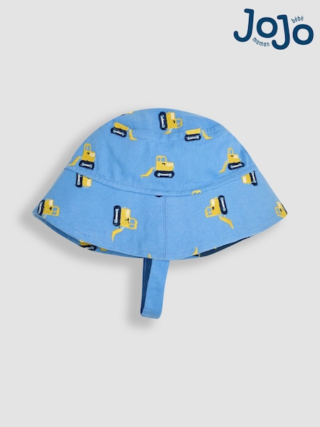 JoJo Maman Bébé Blue Construction Embroidered Twill Sun Hat (AU2268) | 841 UAH