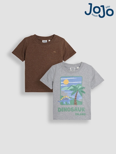 JoJo Maman Bébé Graphic Printed & Plain T-Shirts 2 Pack (AU2279) | 32 € - 37 €