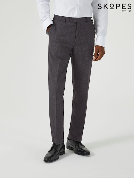Skopes Grey Norris Check Tailored Fit Suit Trousers (AU2285) | €86