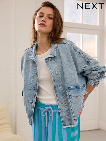 Bleach Oversized Denim 100% Cotton Jacket (AU2302) | €61