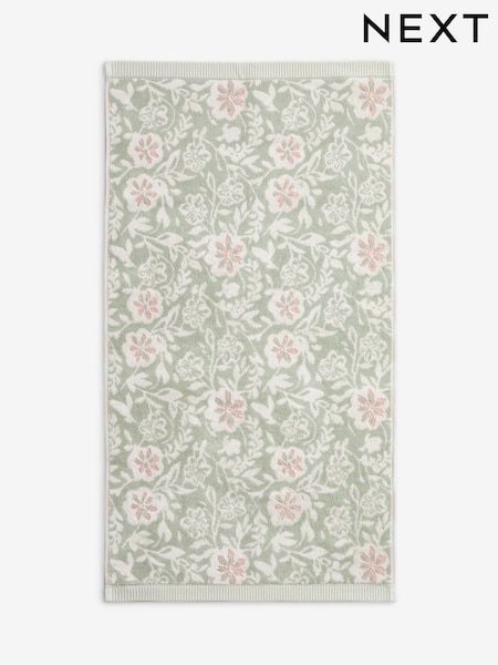 Floral Print 100% Cotton Towel (AU2317) | R$ 100 - R$ 195