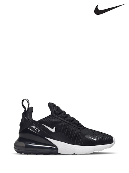 Nike Black White Youth Air Max 270 Trainers (AU2340) | €129