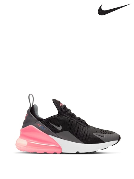 Nike Black/Pink Youth Air Max 270 Trainers (AU2346) | €119