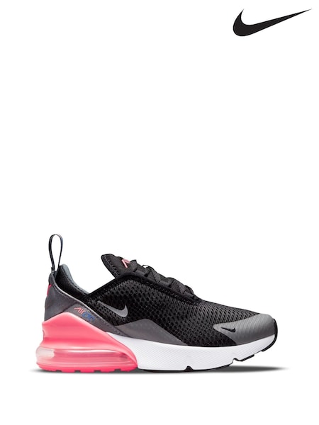 Черный/розовый - Nike Junior Air Max 270 Trainers (AU2349) | €99
