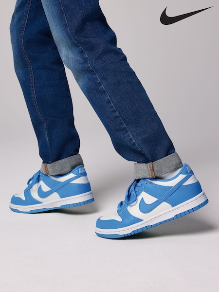 Nike University Blue/White Youth Dunk Low Trainers (AU2353) | €92