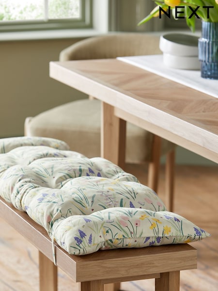 Green Lila Floral Bench Cushion (AU2432) | € 54