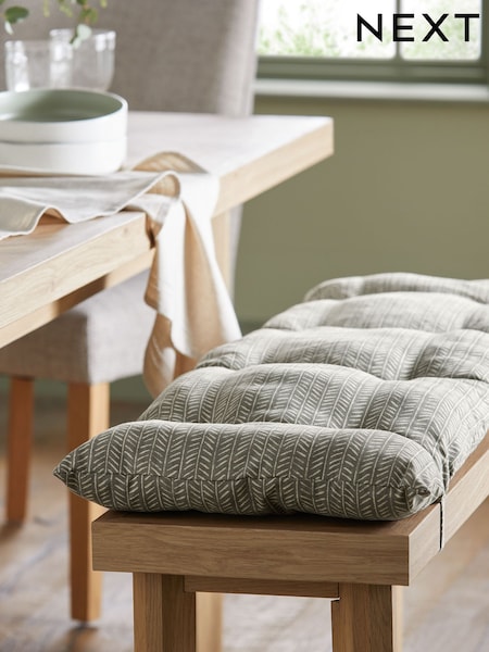 Grey Chevron Bench Cushion (AU2447) | €47