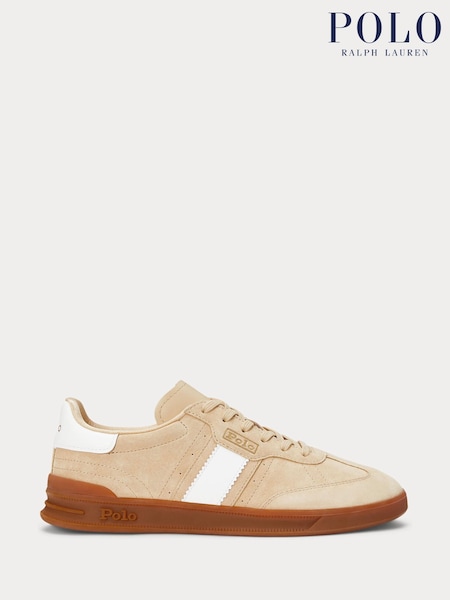 Polo Ralph Lauren Light Green Womens Aera Suede Low Top Trainers (AU2551) | 8,351 UAH