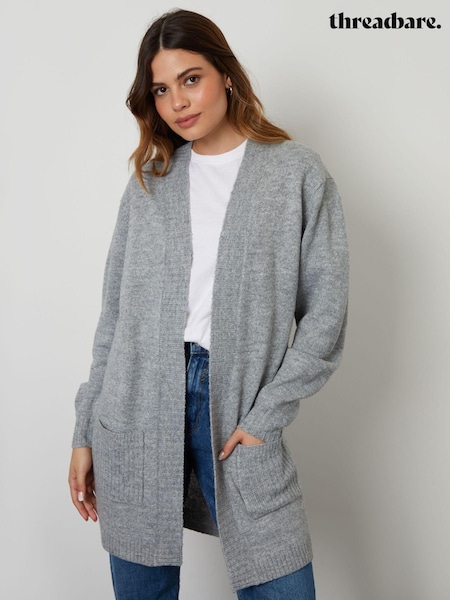 Threadbare Grey Longline Knitted Cardigan (AU2639) | 1,442 UAH