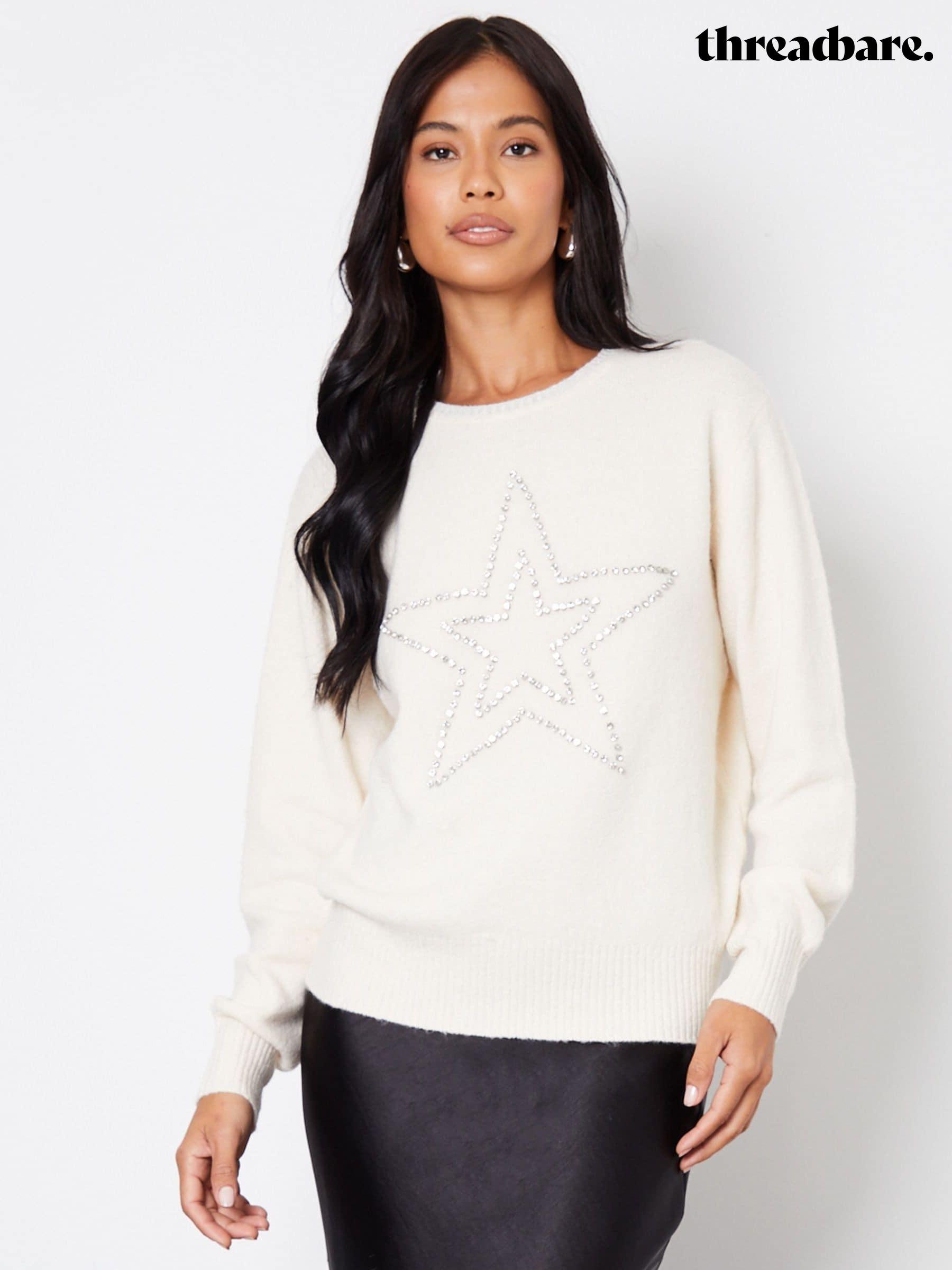Cream Embellished Long Sleeve Jumpers Next Luxembourg