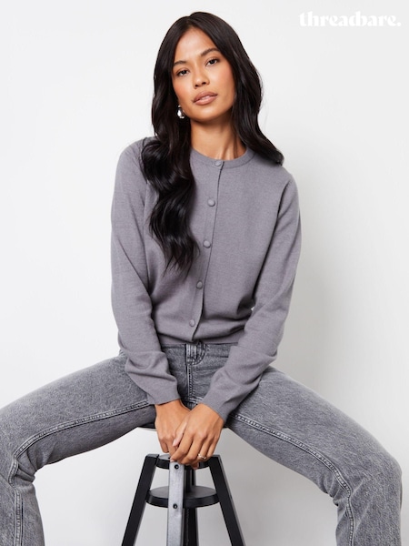 siva - Threadbare Slim Fit Crew Neck Cardigan (AU2677) | € 22