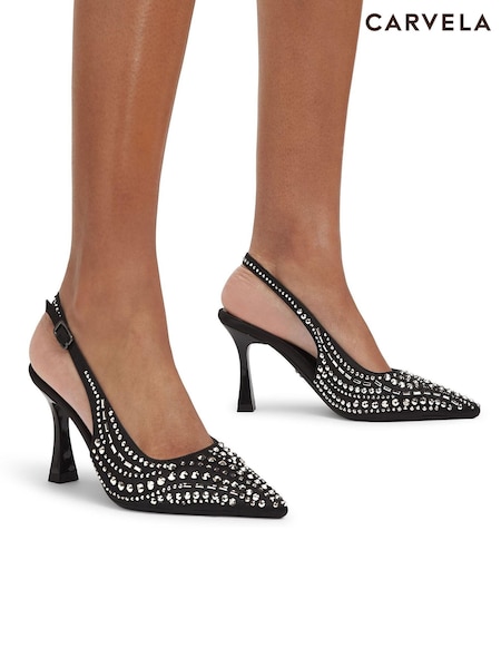 Carvela Catwalk Sling Black Shoes (AU2721) | 344 QAR