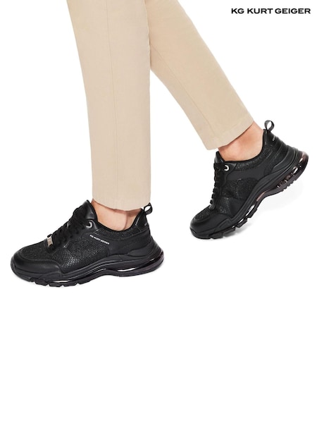 KG Kurt Geiger Nico Black Trainers (AU2767) | ₪397