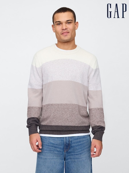 Gap Beige CashSoft Crew Neck Jumper (AU2812) | €19.50