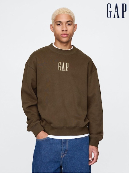 Bruin - Gap zachte vintage trui met logo (AU2824) | € 54