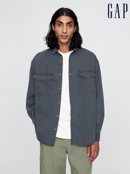 Gap Blue UltraSoft Denim Oversized Shirt (AU2836) | €71