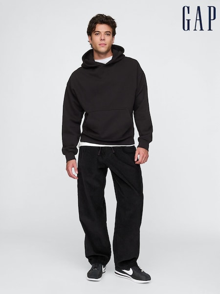 Gap Black Baggy Pleated Corduroy Trousers (AU2846) | €36