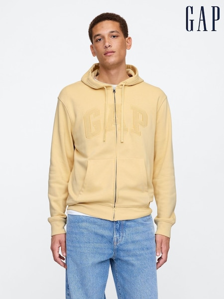 Gap Yellow Zip Up Arch Logo Hoodie (AU2858) | €57