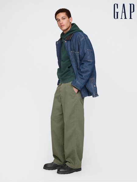 Verde - Gap Loose Fit Cotton Twill Utility Chinos (AU2903) | 78 €