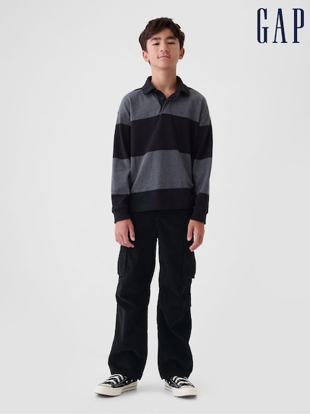 Gap Black Corduroy Cargo Baggy Trousers (5-13yrs) (AU2921) | €23