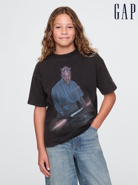 Gap Black Darth Maul Star Wars Graphic T-Shirt (4-13yrs) (AU2922) | €50