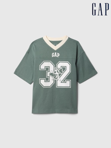 Gap Green Goofy Disney Varsity Logo T-Shirt (4-13yrs) (AU2948) | €36