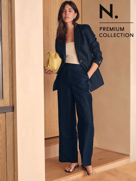 Navy N Premium 100% Linen Blazer (AU2959) | €117