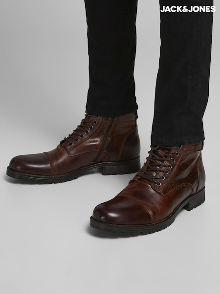 Jack & Jones Leather Buckle Boots (AU3136) | kr1 400