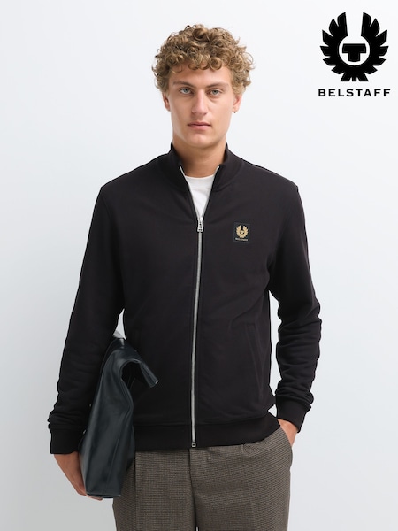 Black - Regular Belstaff Full Zip Sweatshirt
