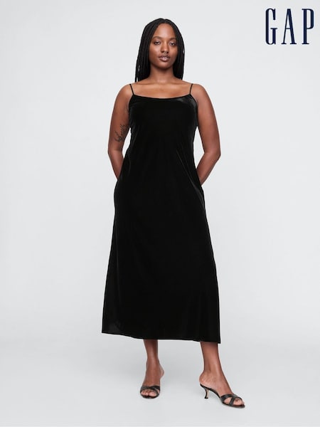 Gap Velvet Midi Slip Dress (AU3412) | €85
