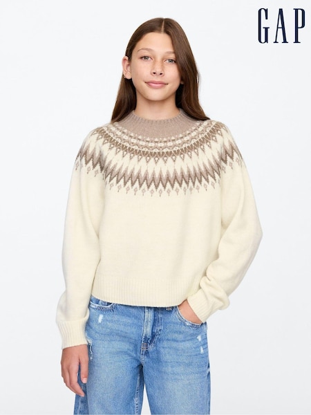 Gap Cream Fair Isle Jumper (4-13yrs) (AU3488) | €20.50