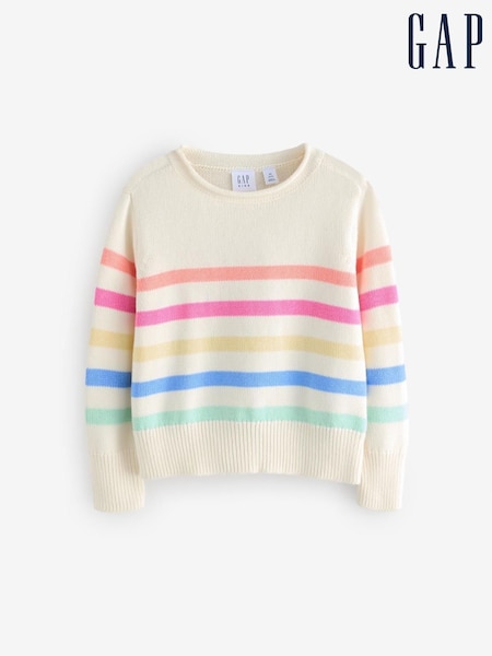 Gap Cream Stripe Knit Jumper (4-13yrs) (AU3492) | €26