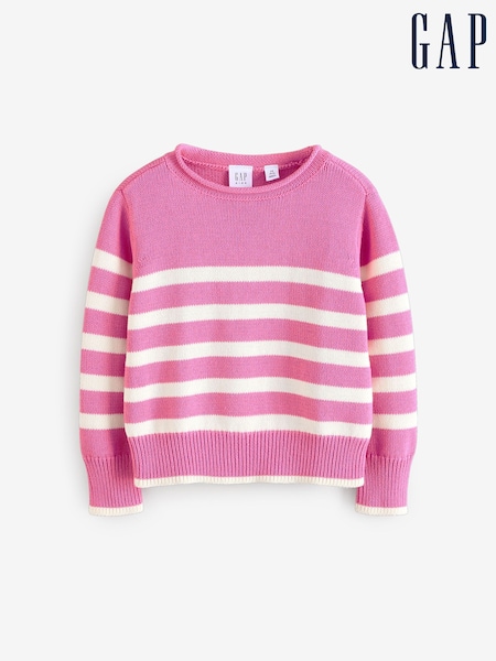 Gap Pink Stripe Knit Jumper (4-13yrs) (AU3494) | €11.50