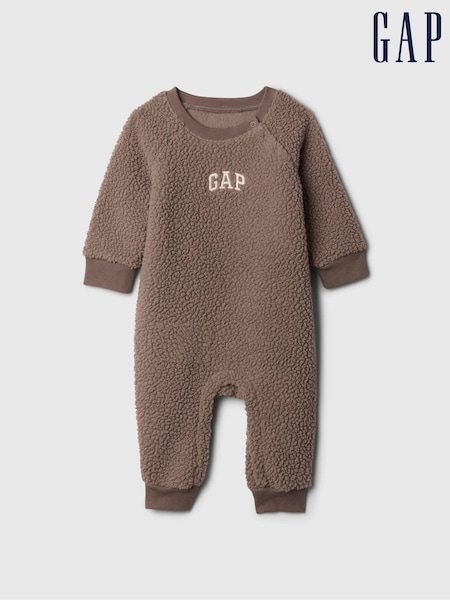 Ruskea - Gap Logo Sherpa One-Pieces (Vastasyntyneet24kk) (AU3555) | €39
