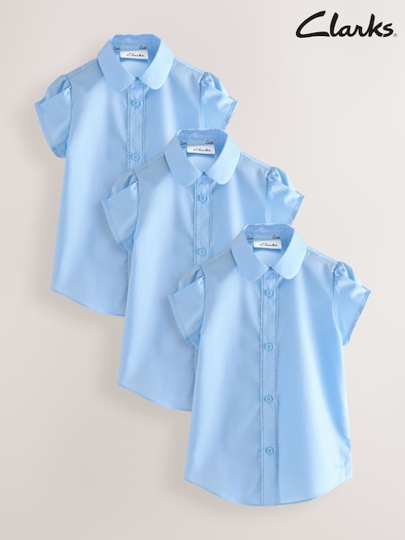 Clarks Girls Short Sleeve School Shirts 3 Pack (AU3594) | 28 € - 38 €