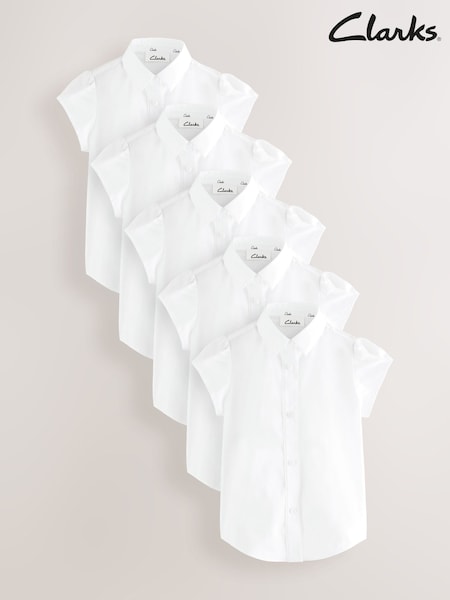 Clarks Girls Short Sleeve School Shirts 5 Pack (AU3604) | 42 € - 55 €
